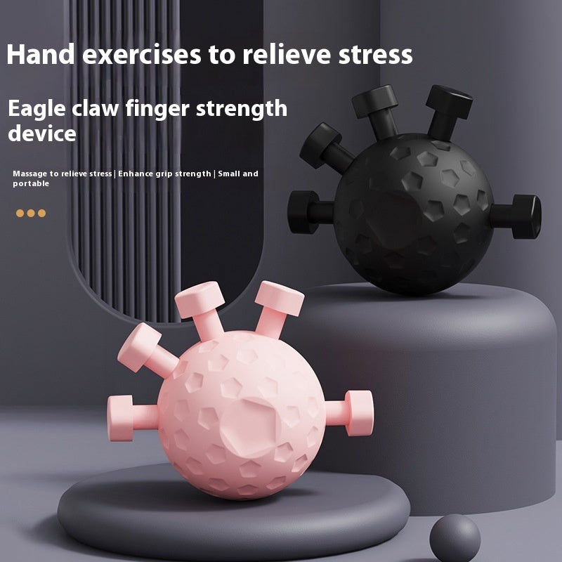 Finger Gym Hand Strengthener Grip Adjustable Resistance Hand Balls Gripper Exerciser For Forearm Strength Climbing Training