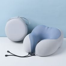 U-shaped Memory Foam Neck Pillow For Cervical Spine And Neck With Ice Silk Cooling Sensation