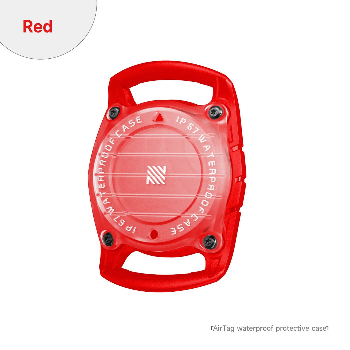 Airtag Seal Waterproof Protective Case Drop - resistant Anti - lost Tracker Protective Case - XAVEROBright Red