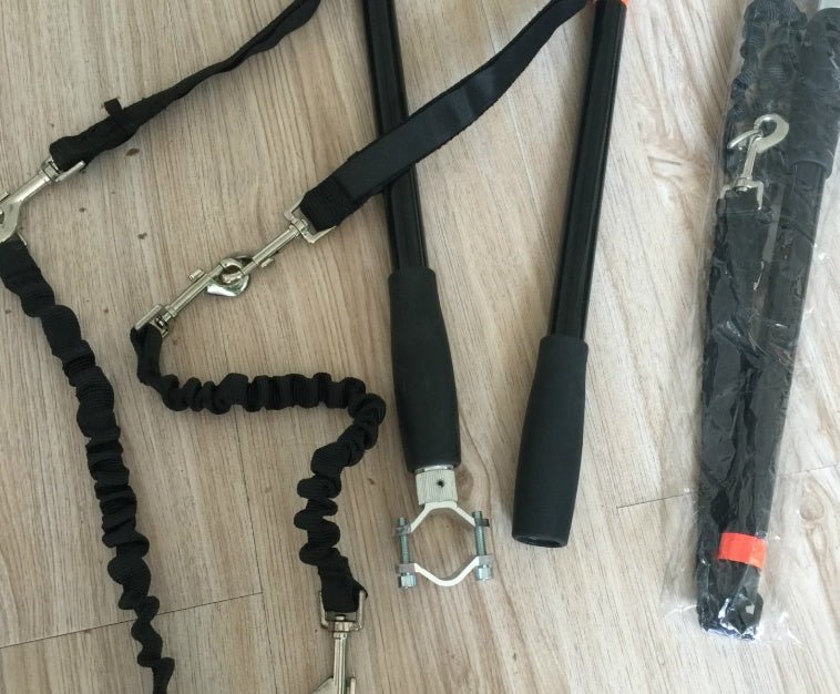 Bicycle Walking Dog Leash Dog Chain Loading and Unloading Leash Dog Dog Leash - XAVEROBlack