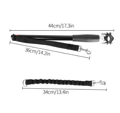 Bicycle Walking Dog Leash Dog Chain Loading and Unloading Leash Dog Dog Leash - XAVEROBlack