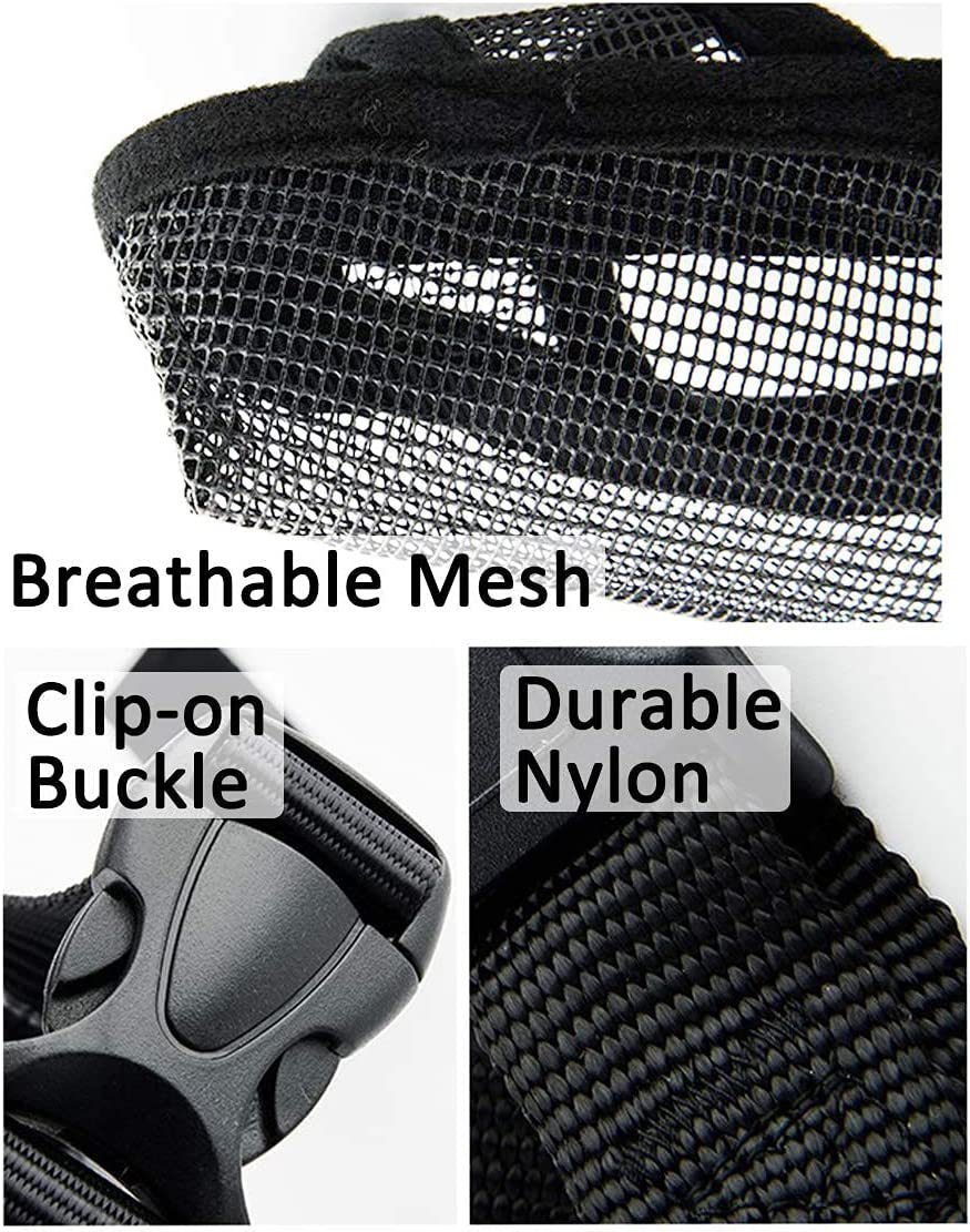 Breathable Mesh Muzzle For Dogs Anti - bite Anti - barking Anti - eating Anti - barking For Large Medium And Small Dogs - XAVEROBlack