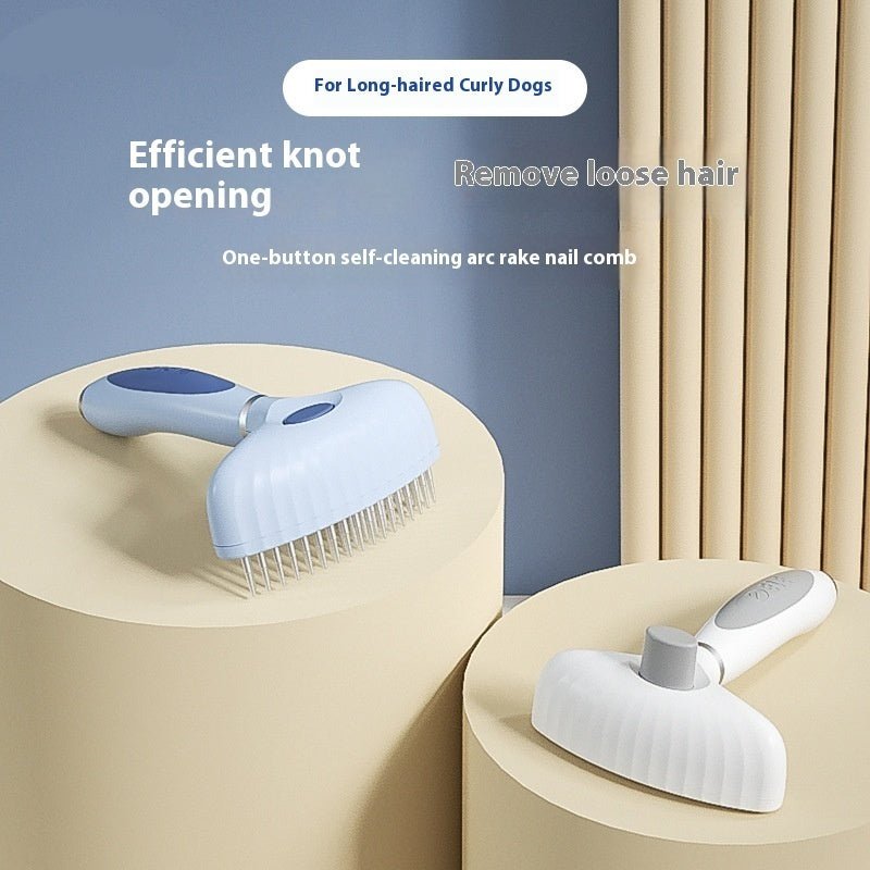 Cleaning Supplies Napping Hair Removal Comb Double Row Napping Pet Comb - XAVERO