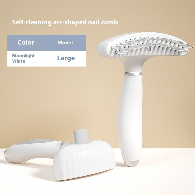 Cleaning Supplies Napping Hair Removal Comb Double Row Napping Pet Comb - XAVEROApple White