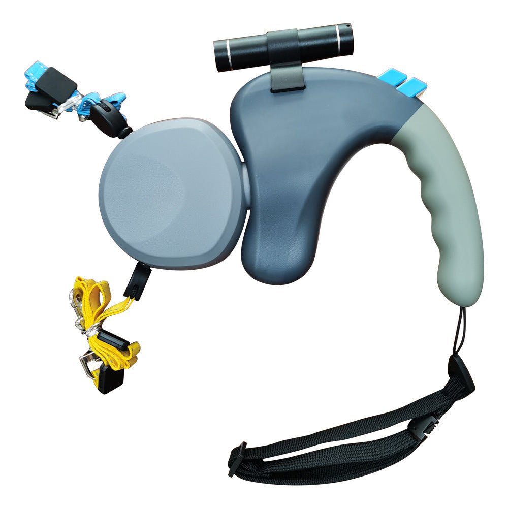 Pet Supplies Double - headed Dog Walker Outdoor - XAVEROGray