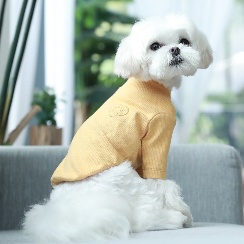 Pet Vest Double Breasted Quilted Cotton Coat - XAVEROYellow bottoming shirt