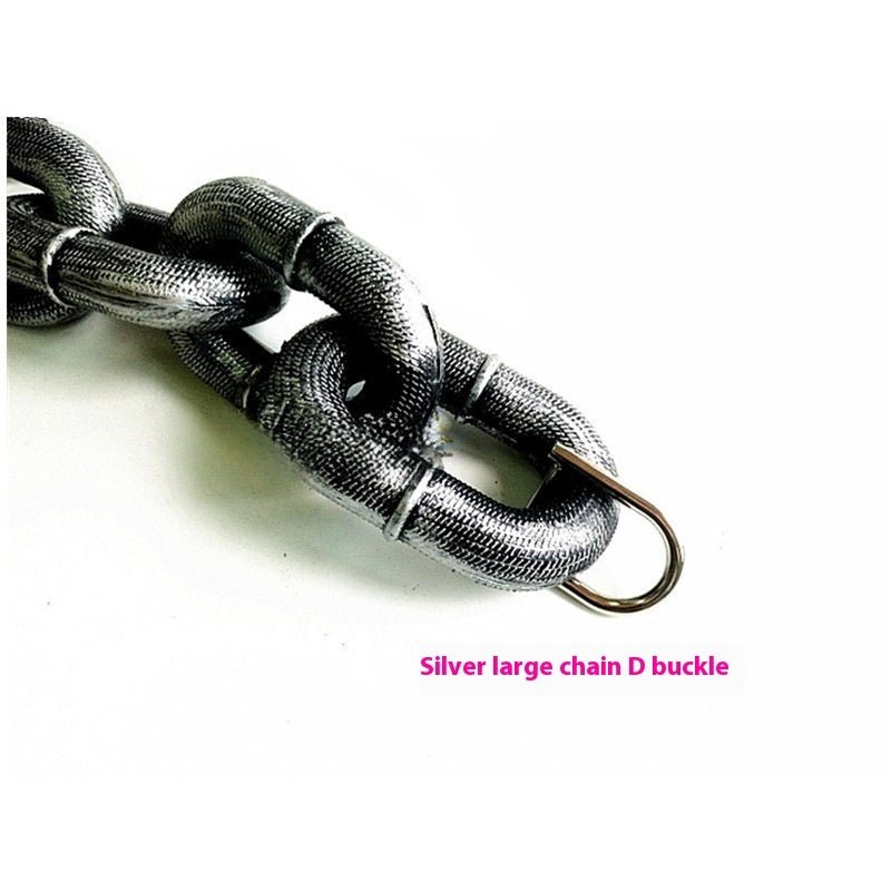 Plastic Thick Dog Leash Large Iron Chain Hand Holding Rope - XAVEROAntique Silver Thick 1.5 M