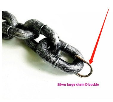 Plastic Thick Dog Leash Large Iron Chain Hand Holding Rope - XAVEROAntique Silver Thick 1.5 M