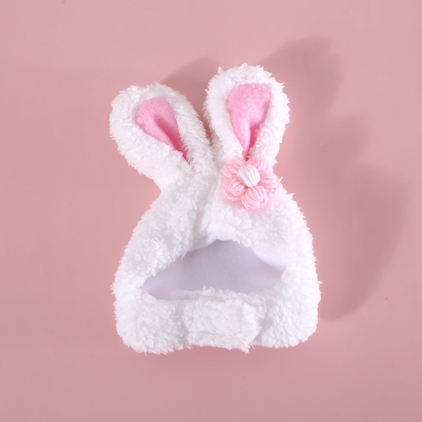 Plush Cartoon Cat Dog Rabbit Ears Cute Easter Decoration Hat Head Cover Pets Products - XAVEROFlower rabbit hat